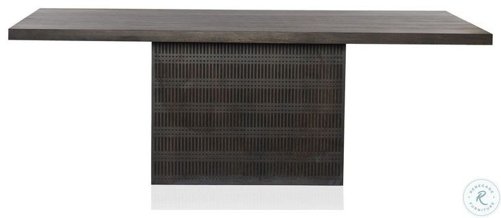 Kelby Carved Vintage Brown 84" Rectangular Dining Table