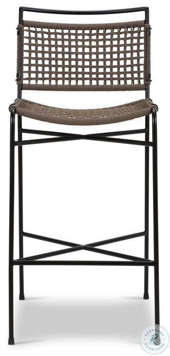 Wharton Earth Rope Outdoor Bar Stool
