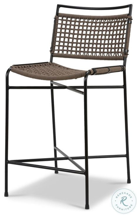 Wharton Earth Rope Outdoor Counter Height Stool