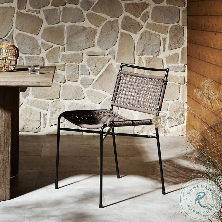 Wharton Earth Rope Outdoor Dining Chair Set of 2