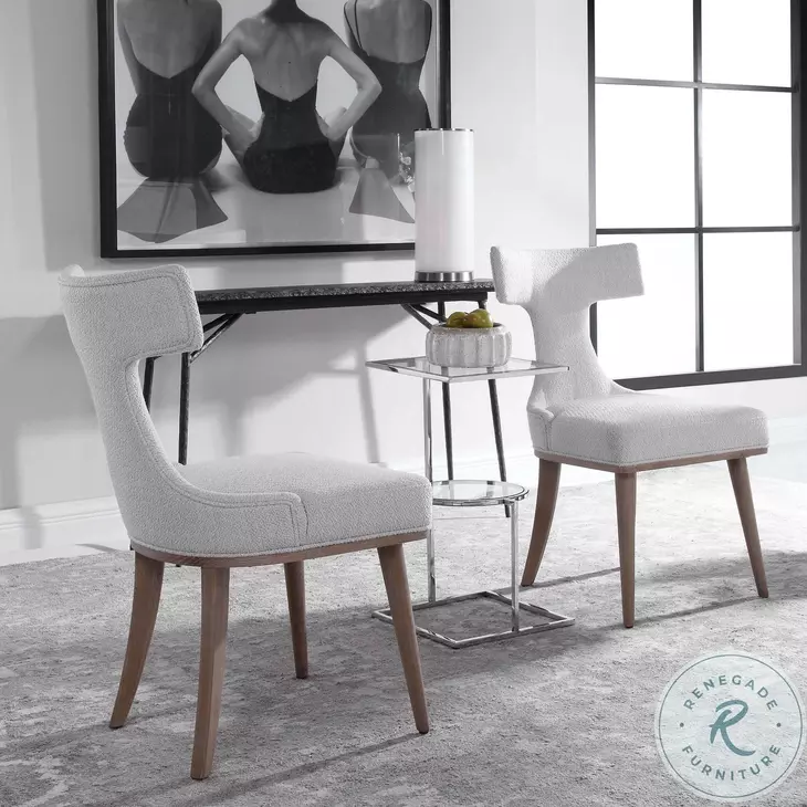 Melborne Off White Dining Chair Set of 2