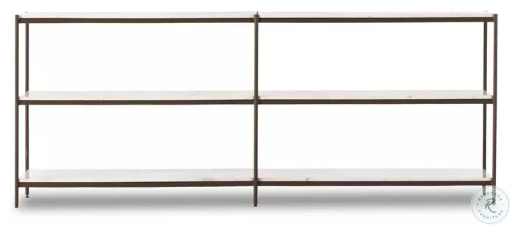 Felix Antique Brass 78" Large Console Table