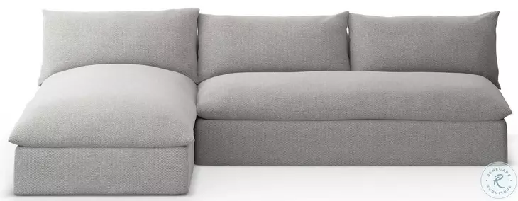 Grant Faye Ash Performance Fabric Outdoor 2 Piece Sectional