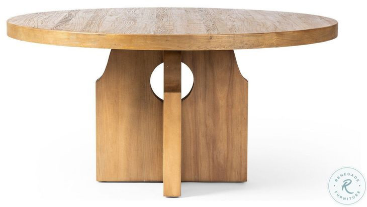 Allandale Reclaimed Natural Elm Round Dining Room Set