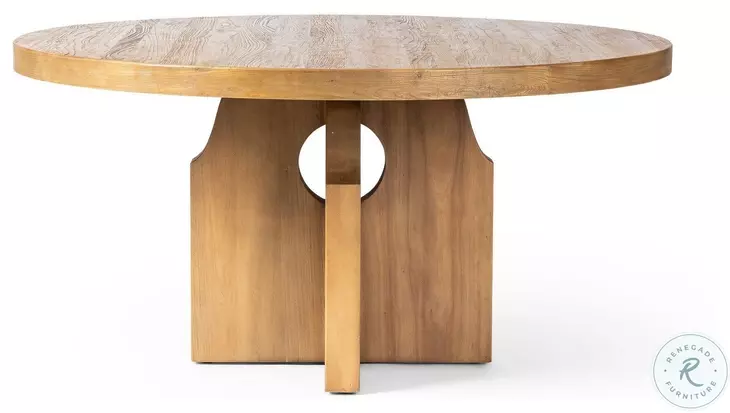 Allandale Reclaimed Natural Elm Round Dining Room Set
