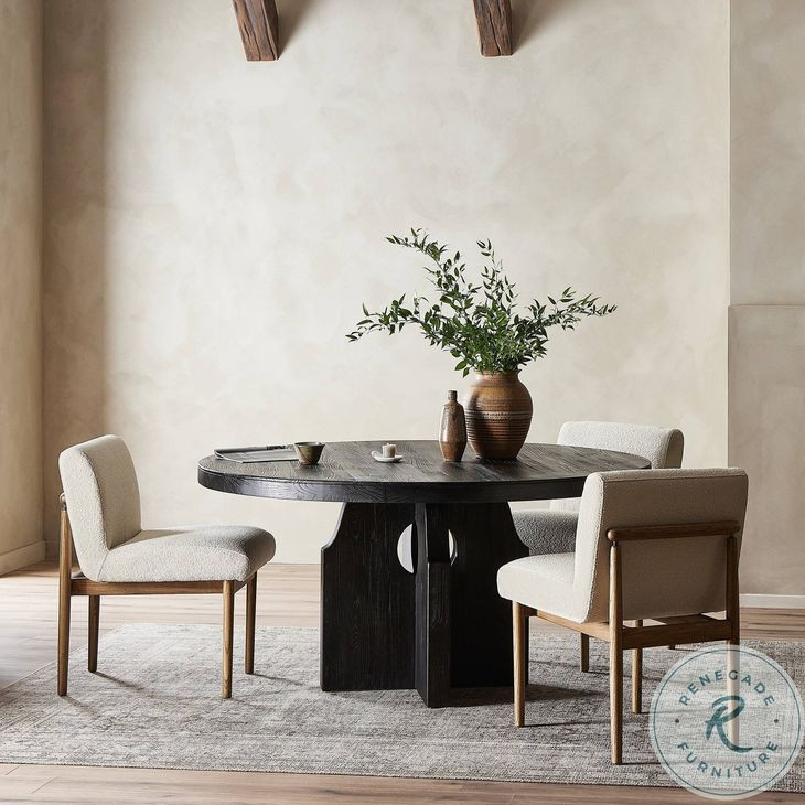 Allandale Reclaimed Black Elm 60" Round Dining Table