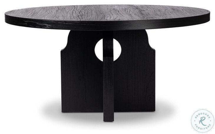 Allandale Reclaimed Black Elm 60" Round Dining Table