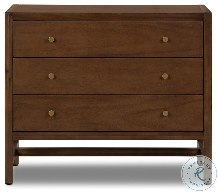 Sullivan Saddle Tan Veneer 3 Drawer Nightstand