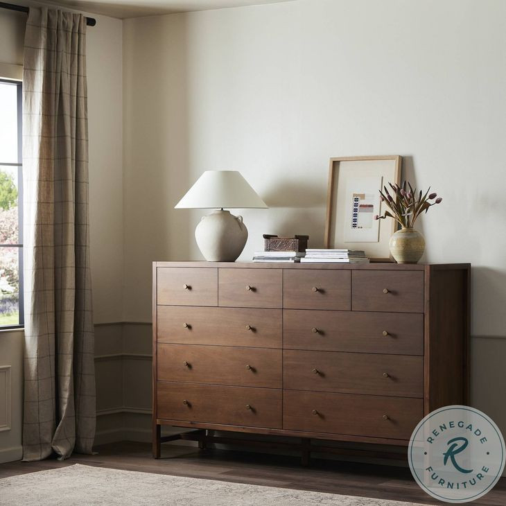 Sullivan Saddle Tan Veneer 10 Drawer Dresser