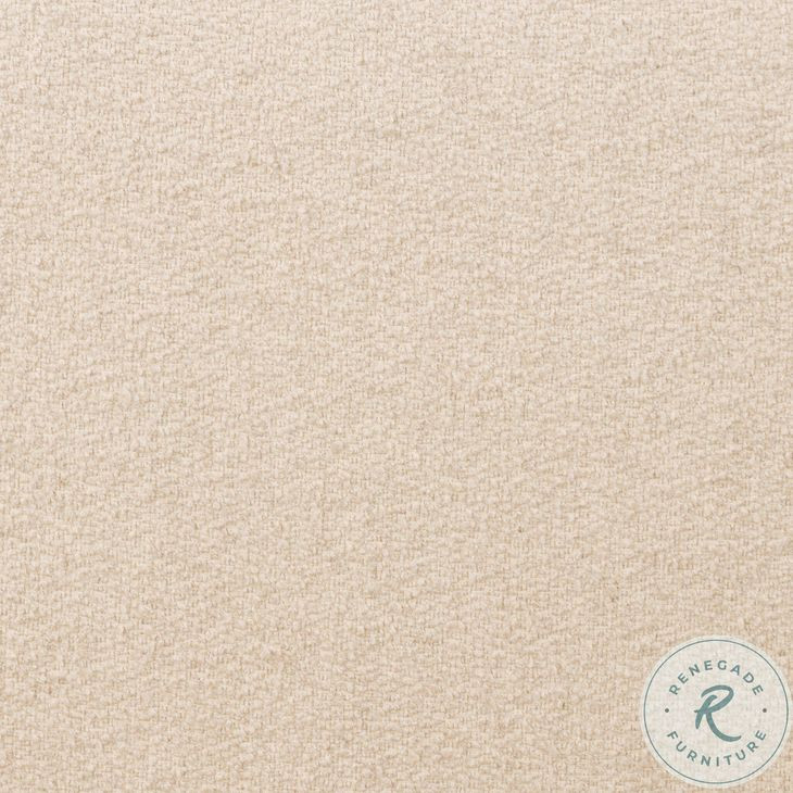 Quincy Lisbon Cream Performance Fabric Queen Upholstered Bed