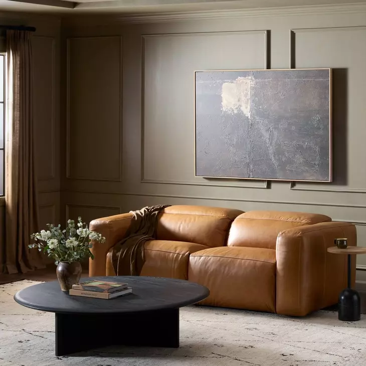 Radley Sonoma Butterscotch Leather Power Reclining 91" Loveseat
