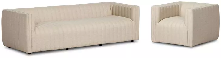 Augustine Casa Cream Upholstered Outdoor Living Room Set