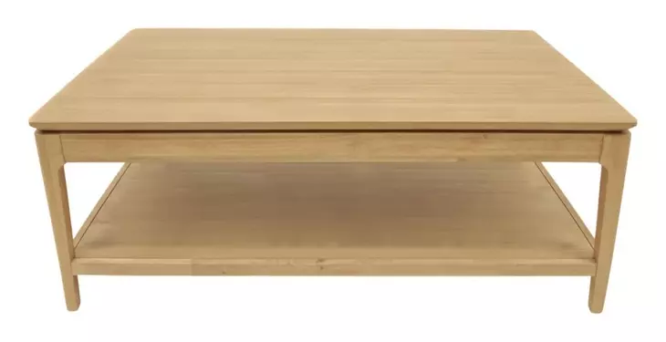June Light Oak Rectangular Coffee Table