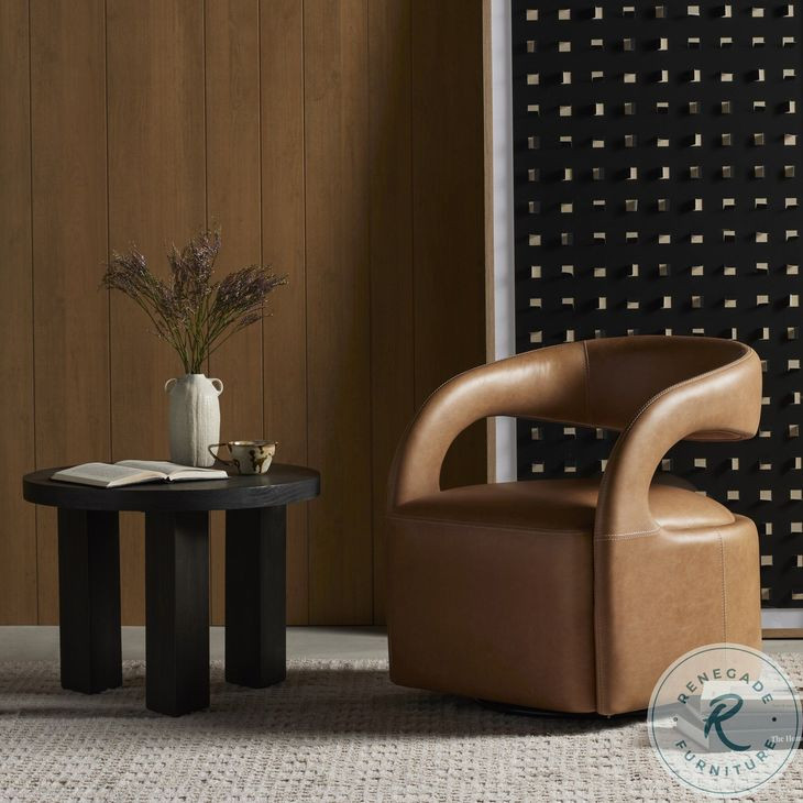 Hawkins Sonoma Butterscotch Swivel Chair