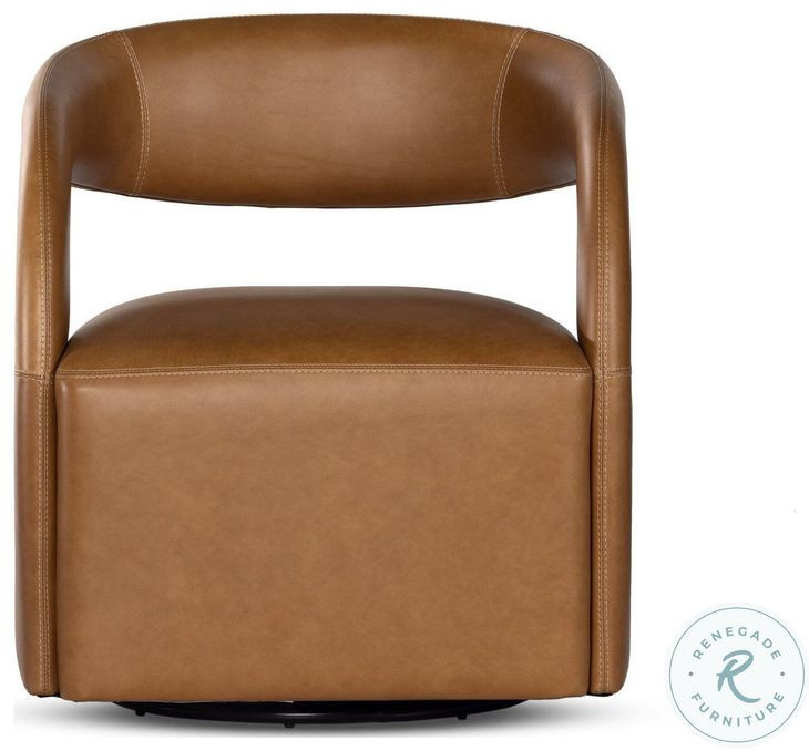Hawkins Sonoma Butterscotch Swivel Chair