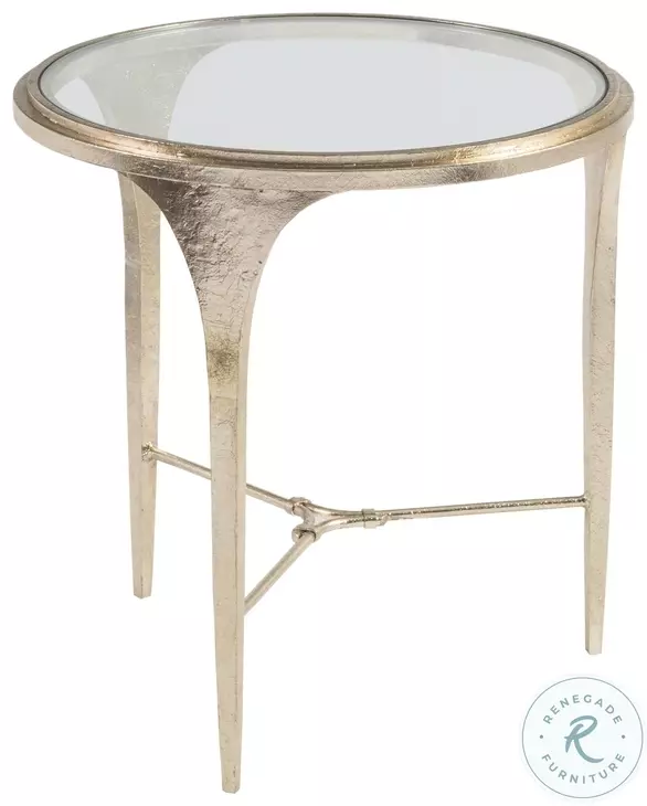 Signature Designs Champagne Round Porto End Table