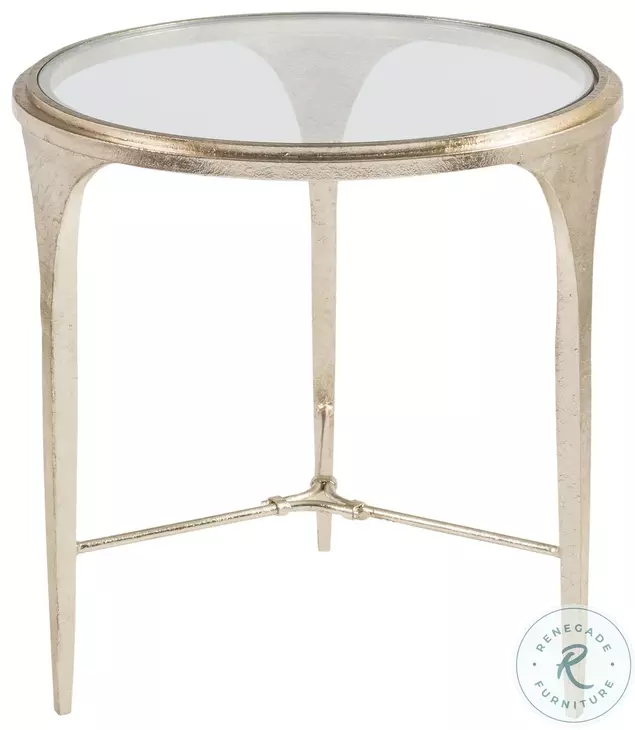 Signature Designs Champagne Round Porto End Table