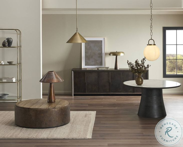 Arlington Espresso Oak Veneer 6 Door Sideboard