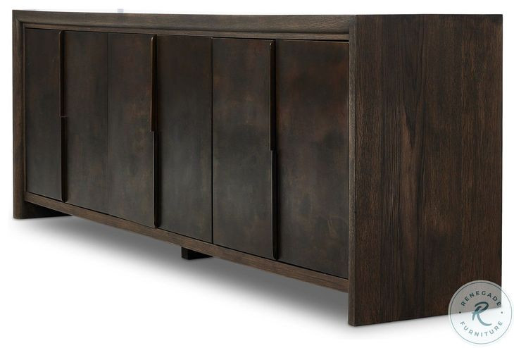 Arlington Espresso Oak Veneer 6 Door Sideboard | Coleman Furniture