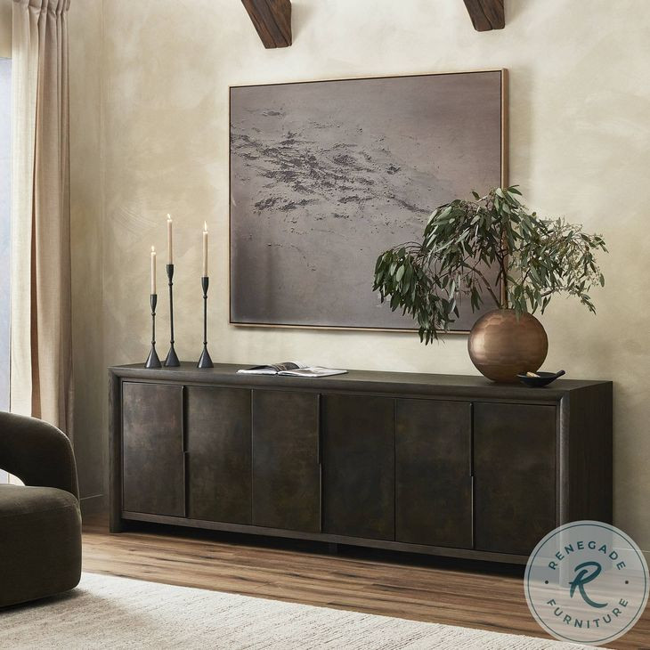 Arlington Espresso Oak Veneer 6 Door Sideboard