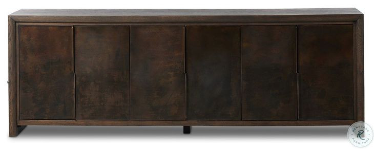 Arlington Espresso Oak Veneer 6 Door Sideboard