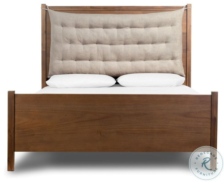 Sullivan Harbor Sand Performance Fabric King Upholstered Bed