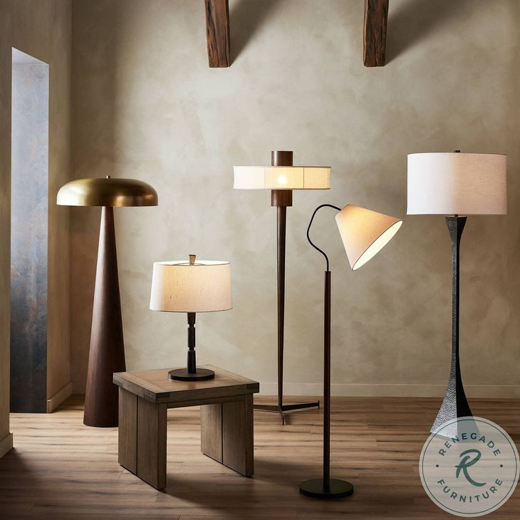 Warby Worn Oak Veneer Square End Table