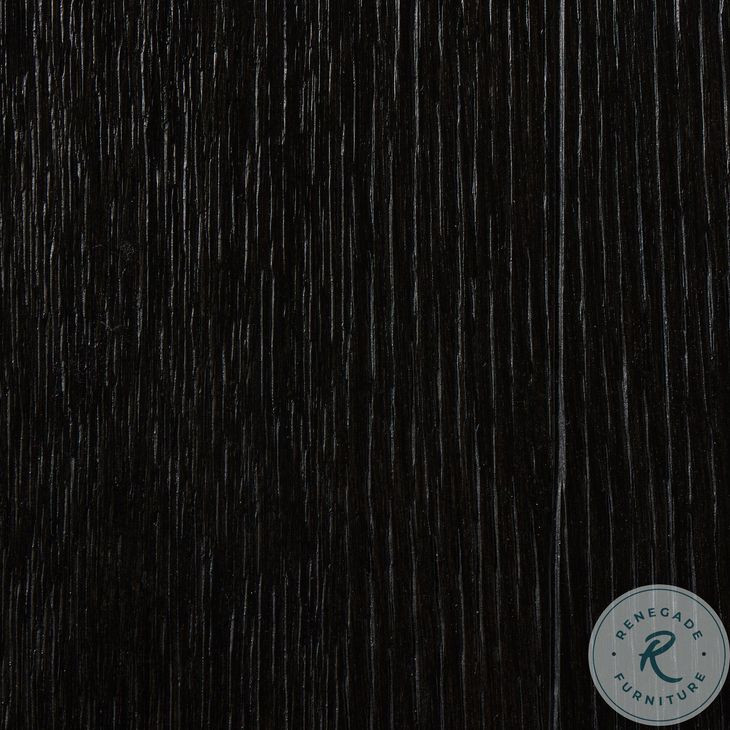 Warby Worn Black Veneer Square End Table