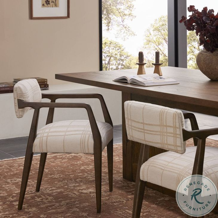 Tyler Sheffield Ivory Dining Armchair