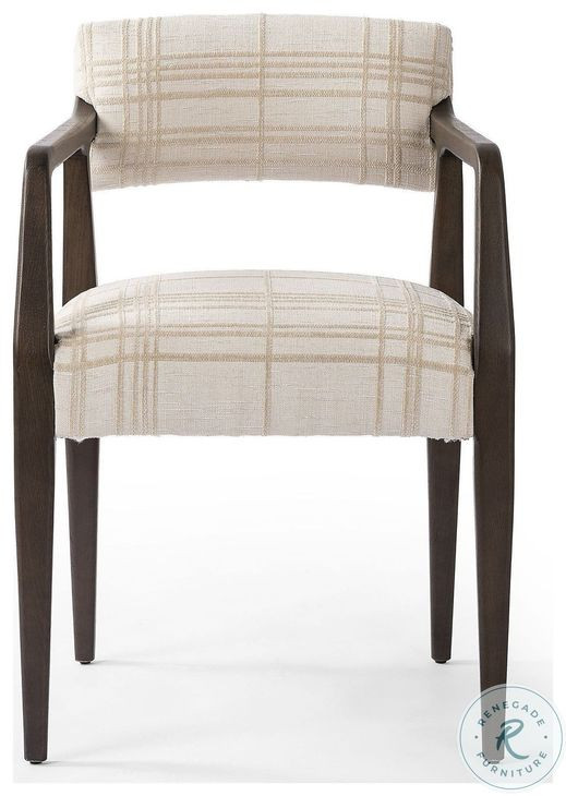 Tyler Sheffield Ivory Dining Armchair