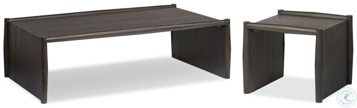 Glenview Smoked Black Oak Rectangular Occassional Table Set