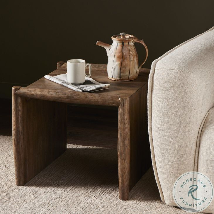 Glenview Weathered Oak Square End Table