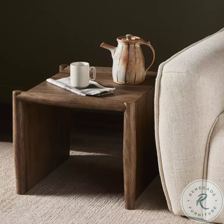 Glenview Weathered Oak Square End Table