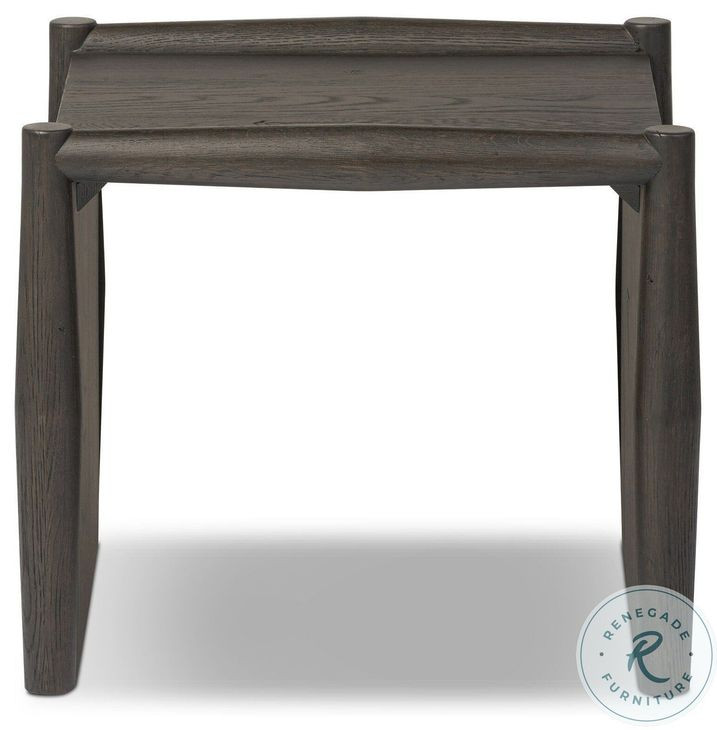 Glenview Smoked Black Oak Square End Table