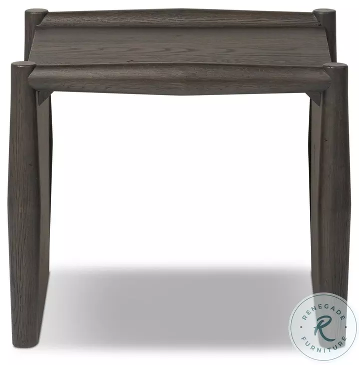 Glenview Smoked Black Oak Square End Table