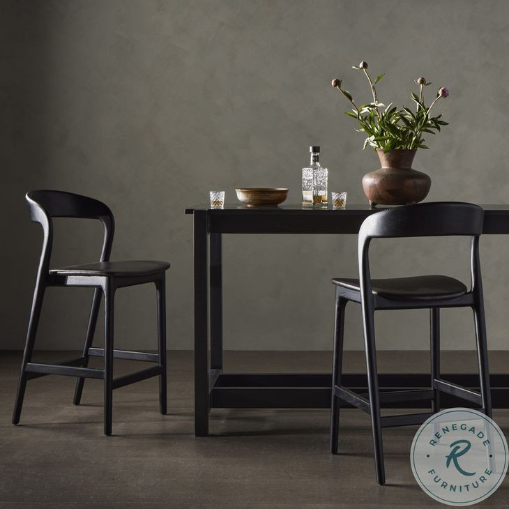 Amare Sonoma Black Counter Height Stool