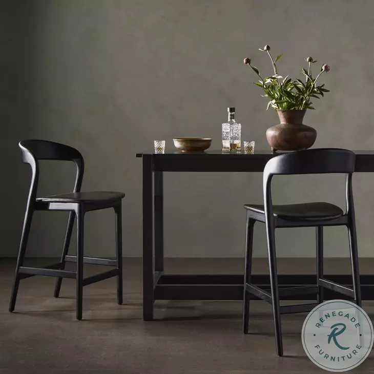 Amare Sonoma Black Counter Height Stool