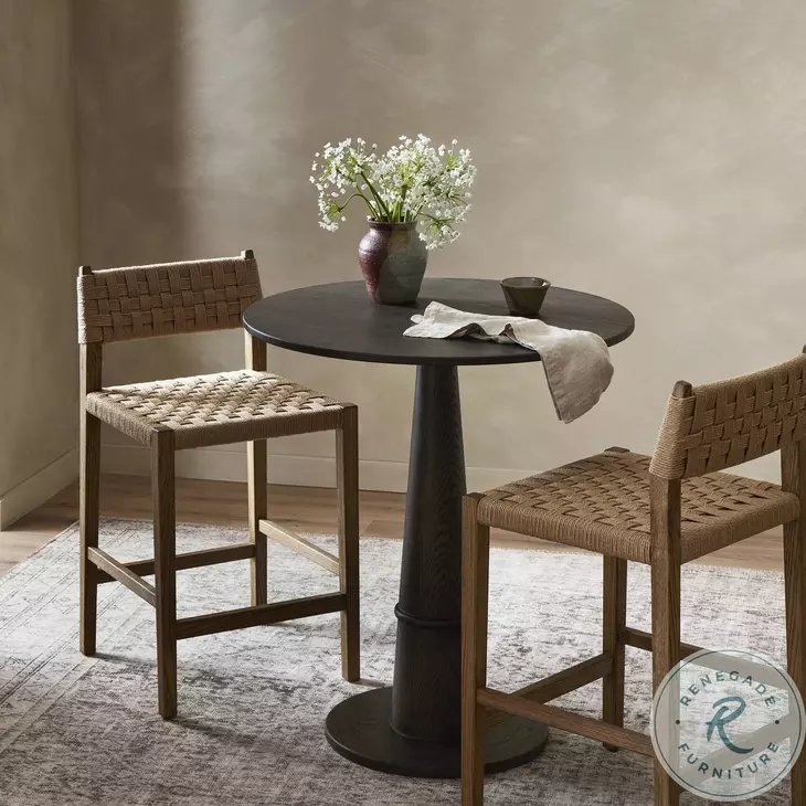 Hamlin Double Twisted Paper Cord Counter Height Stool | Coleman