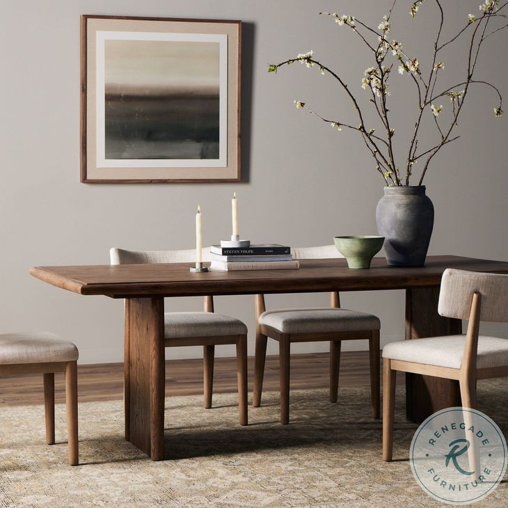 Glenview Weathered Oak 86" Rectangular Dining Table