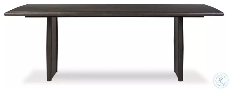 Glenview Smoked Black Oak 86" Rectangular Dining Table
