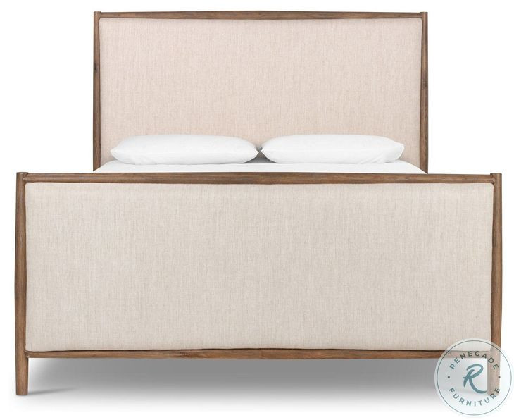 Glenview Weathered Oak Veneer King Upholstered Bed