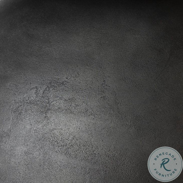 Corbett Polished Black Marble Large Round Coffee Table