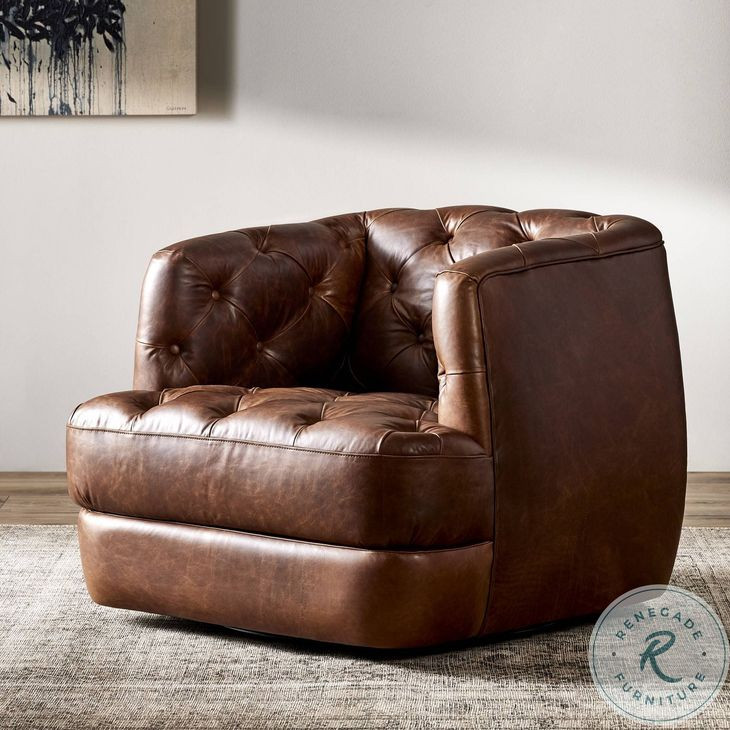 Paul Raleigh Cigar Swivel Chair