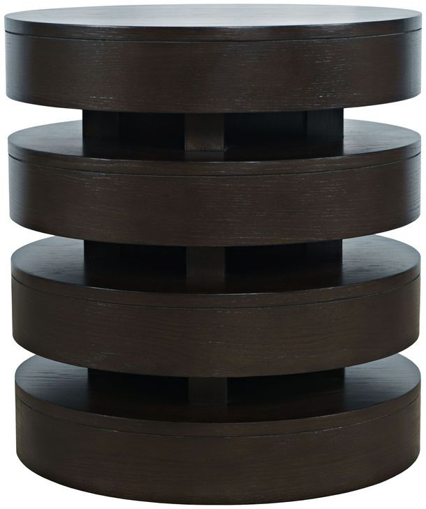 Brix Espresso Round End Table
