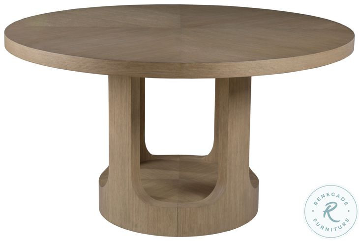 Simpatico White Oak Round Dining Table