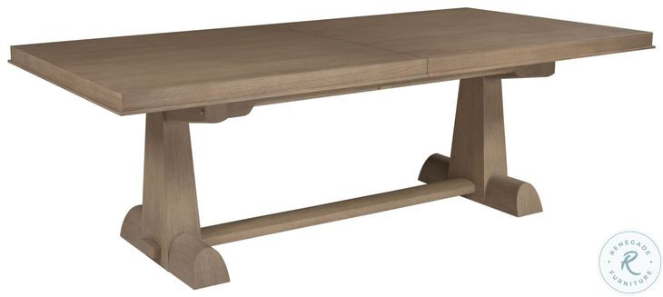 Simpatico White Oak Rectangular Extendable Dining Table