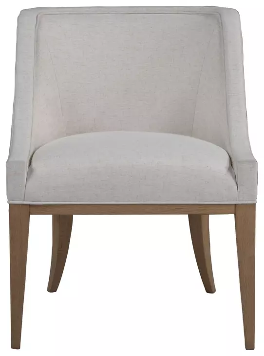 Simpatico White Dove Performance Fabric Side Chair
