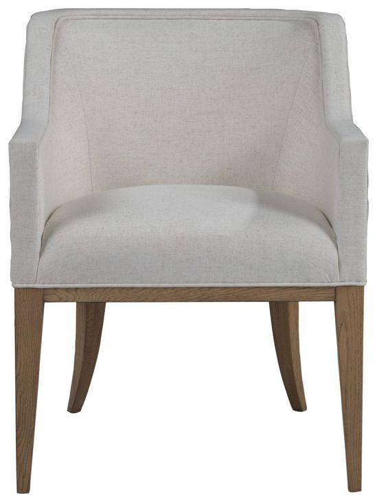 Simpatico White Dove Performance Fabric Arm Chair
