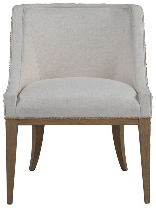 Simpatico White Dove Performance Fabric Woven Side Chair