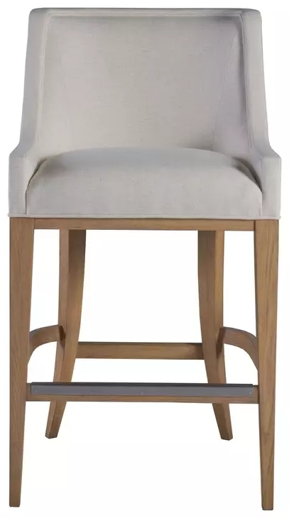 Simpatico White Dove Performance Fabric Barstool